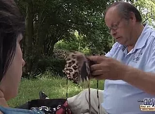 Old Man Pounds Tight Young Pussy - Swallow That Cum!