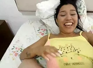 Miami 18yo brunette uploads big ass tits pleasure session online