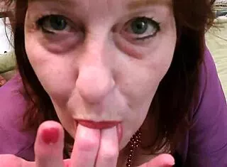Slurping Fingers with Red Lipstick Turns Me On