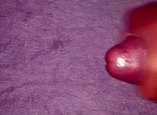 ebony babe jerks monster cock close up moaning cumshot