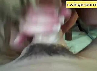 swinger couples swap wives then thank cameraman with blowjobs