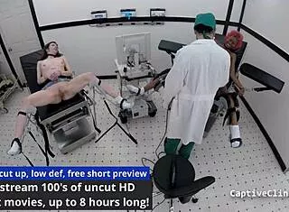 lesbian torment clinics lilly lyle nikki star spread shaved pussies hospital humiliation