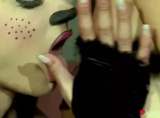 Petite Czech Lesbians Lick Pussies Finger Cunts Furry Buttplug Tails Halloween Lesbea Orgasms