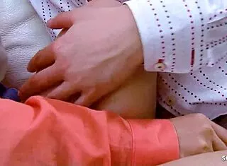 slim redhead ren minamura's long nipples pussy creampied deep!