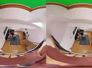 czech vr 331 blonde goes from shy voyeur to pussy riding lover