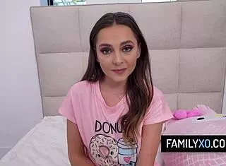 Aften opal's first time riding stepdad's cock in pov cowgirl and doggystyle