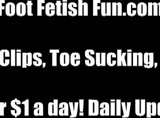 Sniff Our Stockings Then Jerk Off to Lesbian Footjob Toes Lick POV Fetish Sucking