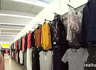 perfect czech babe teased in supermarket stripped clothes ripped pov anal screw