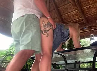 i got this hot blonde neighbor... upskirt creampie fuck!