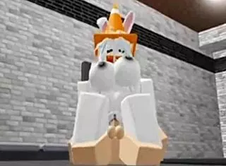 Roblox bunny sneaks into boys locker room for fun