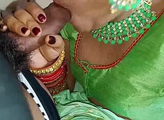 Indian Wife's Spit-Lubed First Fuck Tease