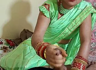 Indian Wife's Spit-Lubed First Fuck Tease