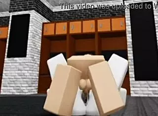 Roblox bunny sneaks into boys locker room for fun