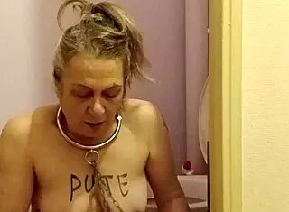 French Slave's 2025 Uro Humiliation and Bound Orgasms
