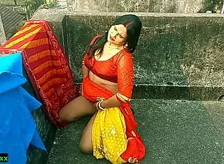Bengali Milf Bhabhi Rides Innocent Teen Boy's Cock in Amazing Outdoor Creampie Finale