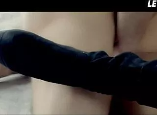 Cherry Kiss Teases Tied Lover into Erotic Blonde Cowgirl Ride