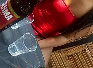 brazilian latina in lingerie teases married man publicly at the bar