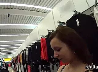 perfect czech babe teased in supermarket stripped clothes ripped pov anal screw