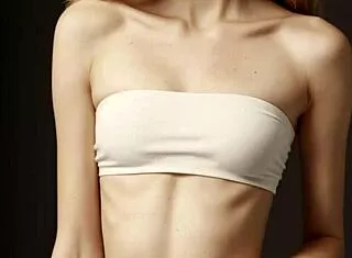 sweet romanian lingerie model shows off barefoot panties