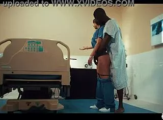nurse in hospital gets bbc facefucked deep after time stop bondage humiliation creampie