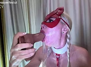 Gagging blonde milf chokes on huge cock for sloppy throat year