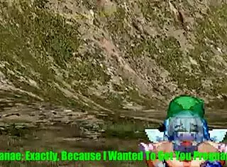 Suika Cirno futanari choice in Touhou parody play