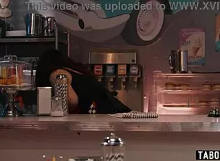 Horny Liz Jordan Craves Diner Public Fuck Petite Tits Out!