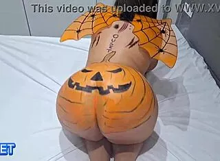 My Stepsister's HUGE ASS Kept Me Awake Halloween Night!