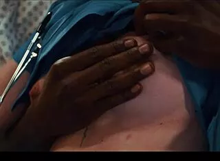 nurse in hospital gets bbc facefucked deep after time stop bondage humiliation creampie