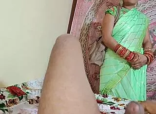 Indian Wife's Spit-Lubed First Fuck Tease