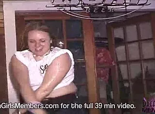 Dream College Coeds Rip Shirts for Wet T-Shirt Cash Contest