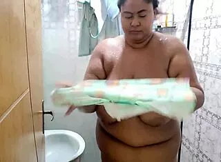 stepmom catches me jerking and we fuck her fat brazilian pussy