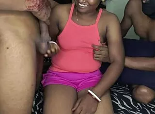 Bangladeshi village girl in epic homemade threesome with tight pussy pounding 🔥😏