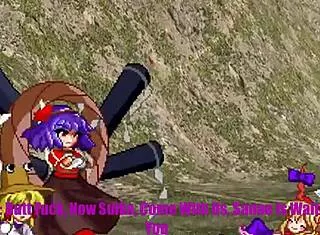 Suika Cirno futanari choice in Touhou parody play