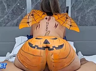 My Stepsister's HUGE ASS Kept Me Awake Halloween Night!