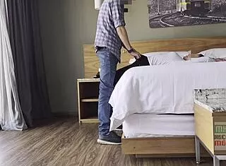 Capitalina sneaks to hotel for raw fuck but can't stop chatting with her husband