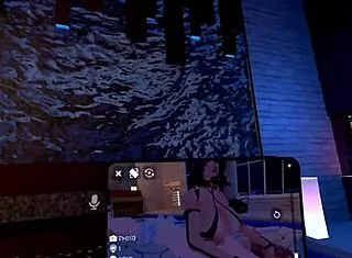 mistress megara plays with big tits ass in vrchat erp fun~