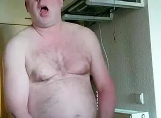 Geil Nylonjunge Jerks Small Cock With Morning Coffee Arousal!