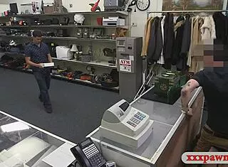 busty pawnshop slut takes hard banging