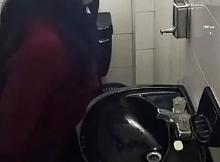 public school bathroom catches tight latina students fucking hard