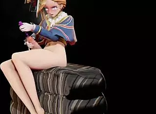 futa urethral sounding leads to explosive shemale cumshot