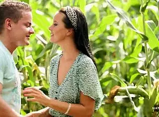 sassy mia pounds cock in corn field 4k teaser