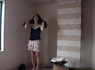 perverted japanese college girl sns hookup tease