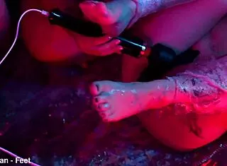 i'm like worshipping feet tickled with wax by brats??