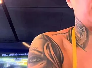 Lina and friend train at Copacabana gym in see-through bikinis, marimbas stare at wet split pussies getting horny on beachfront.