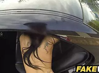Fake British Cop Rips Cyclist's Big Tits Ass Clothes
