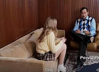Therapy Turns Thrilling as Stepdaddy Drills Wet Teen Cowgirl