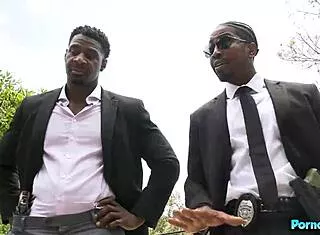 blonde milf sophia west fucks bbc outside deepthroat threesome 😈🍑💦