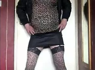 bi crossdresser shy stockings homemade humiliation swap surprise