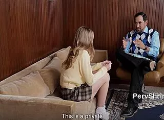 Therapy Turns Thrilling as Stepdaddy Drills Wet Teen Cowgirl